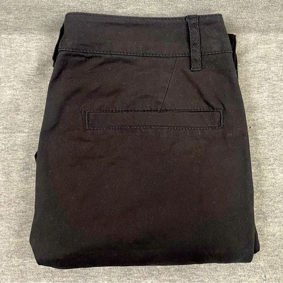 Asos Design Womens Black Button Fly Straight Leg Skinny Ankle Pants Size 28x30‎ - Picture 1 of 15